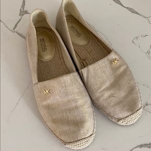 Kendrick Metallic Linen Slip-On gold Espadrille
